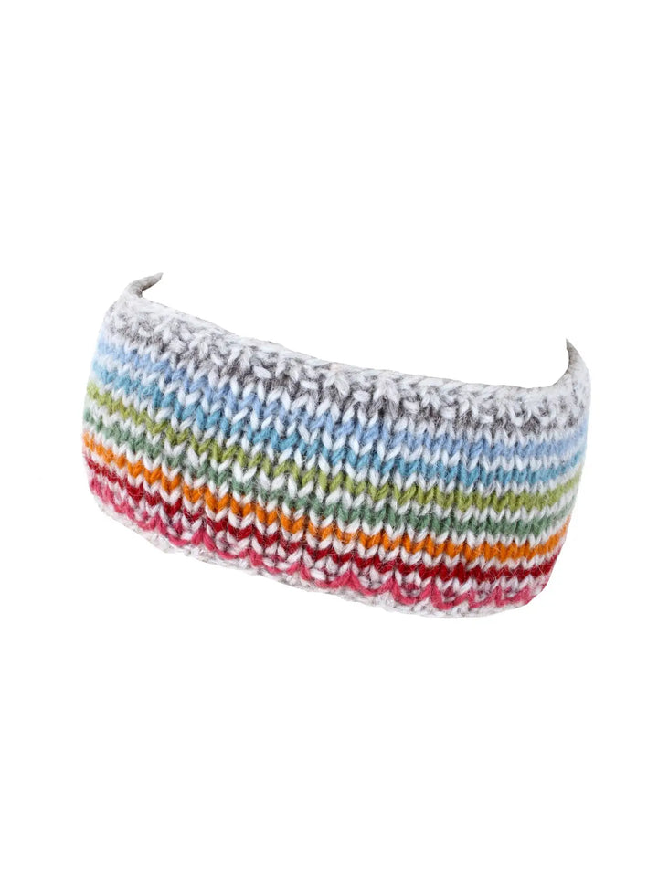 KIDS HAND KNITTED HEADBAND EAR WARMER: HOXTON STRIPE