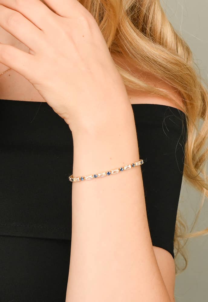 SOMETHING BLUE TENNIS BRACELET
