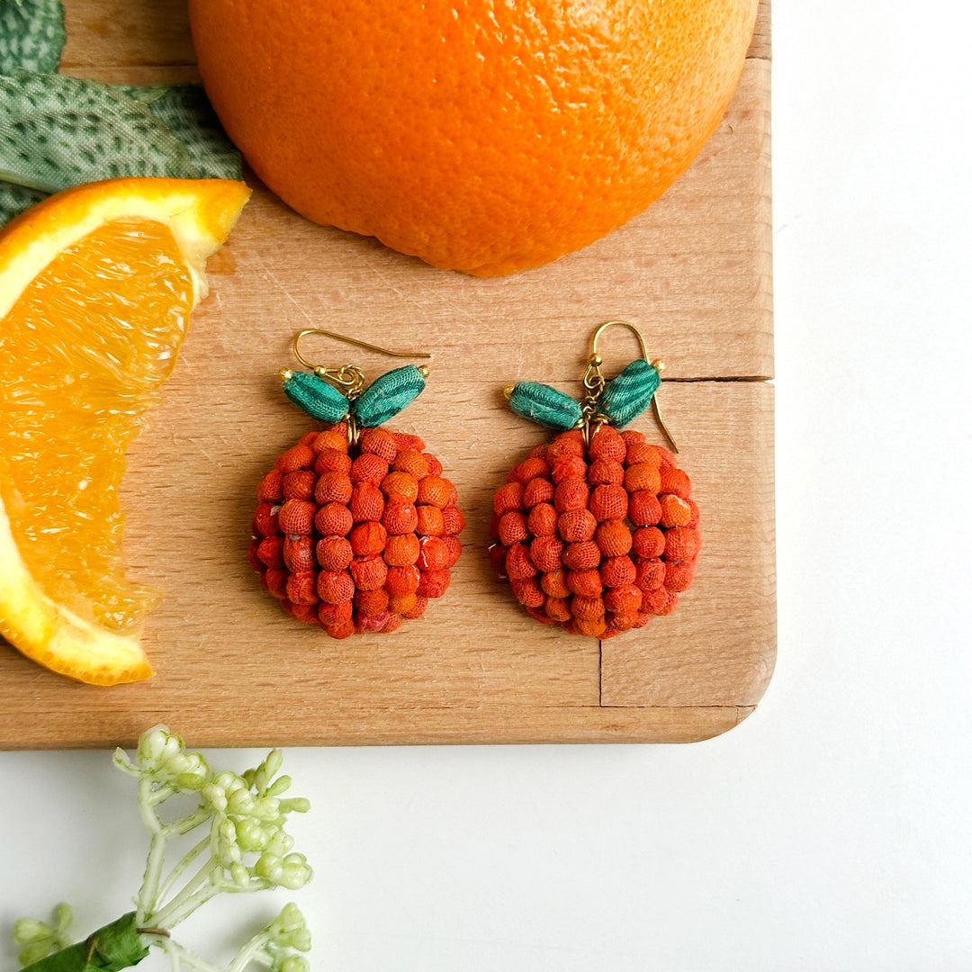 KANTHA ORANGES EARRINGS