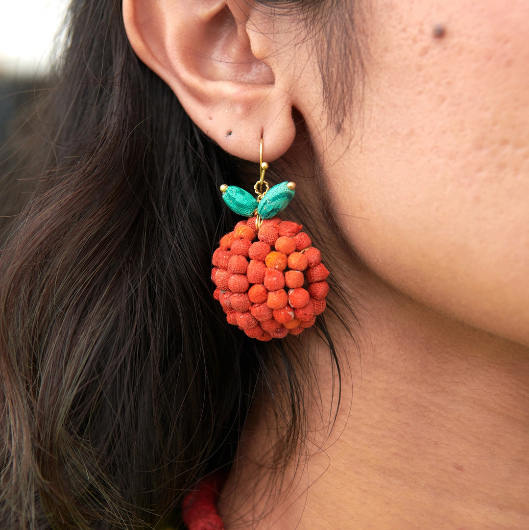 KANTHA ORANGES EARRINGS
