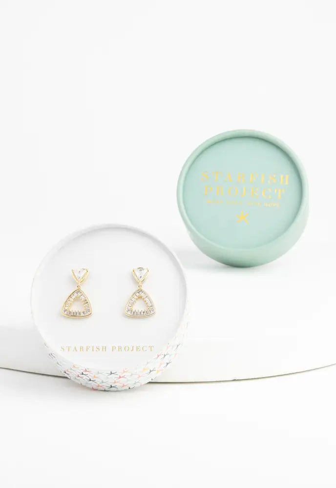 SPARKLING DANGLE EARRINGS