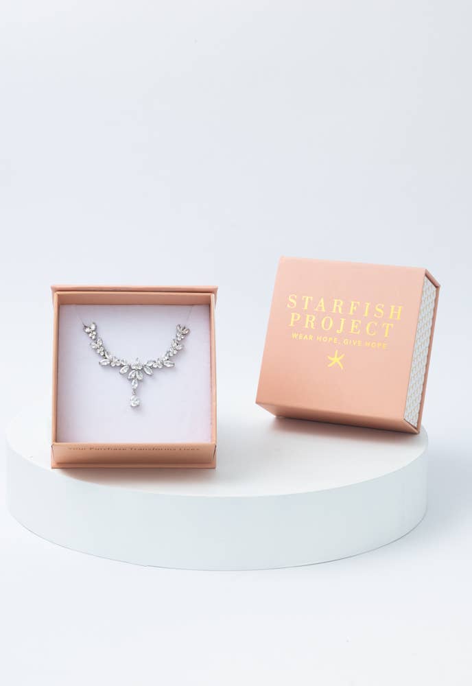 CHANDELIER ZIRCON NECKLACE