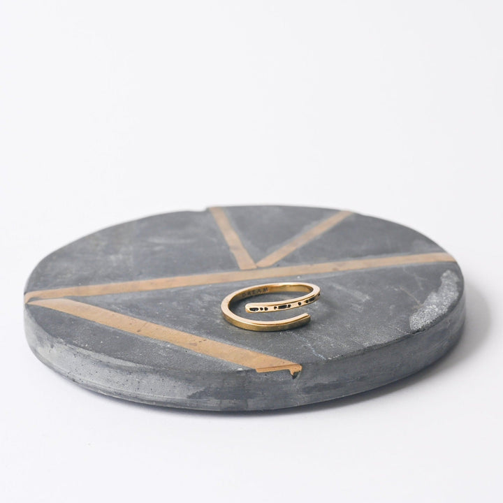 GOLD MORSE CODE RING: MAMA