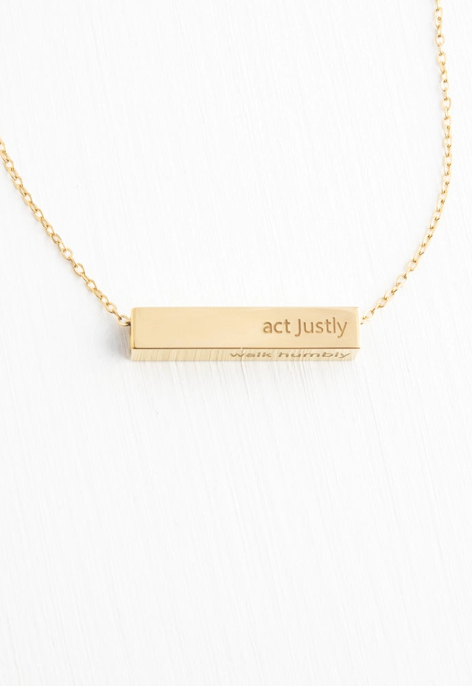 WALK HUMBLY NECKLACE