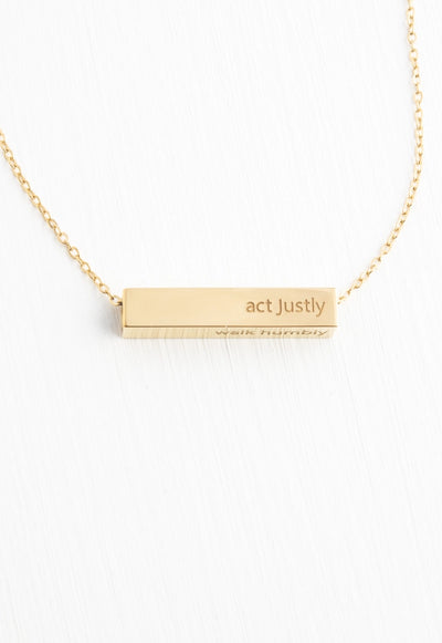 WALK HUMBLY NECKLACE
