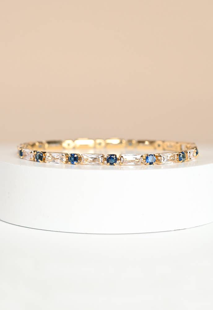 SOMETHING BLUE TENNIS BRACELET