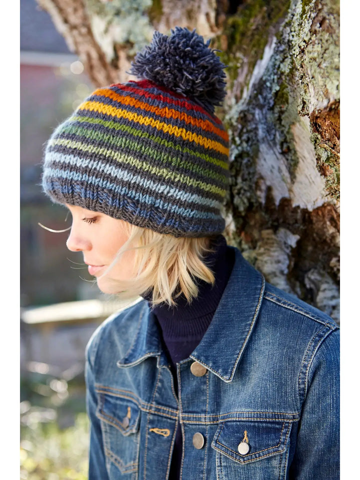 HAND KNITTED VANCOUVER BOBBLE BEANIE