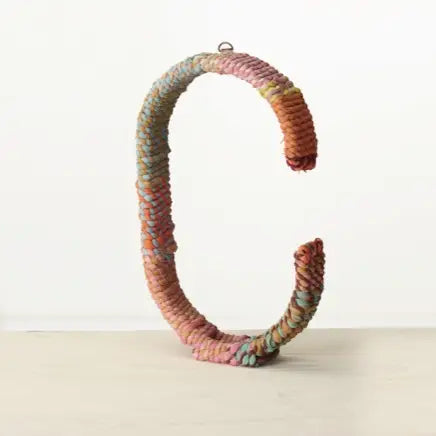 COLORFUL JUTE WRAPPED IRON LETTERS