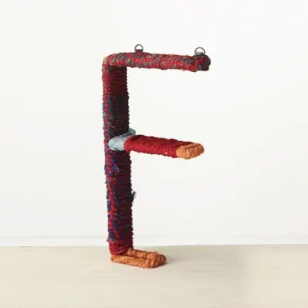 COLORFUL JUTE WRAPPED IRON LETTERS