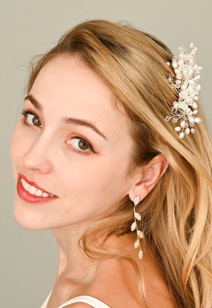 PEARL & CRYSTAL BLOOM BRIDAL COMB