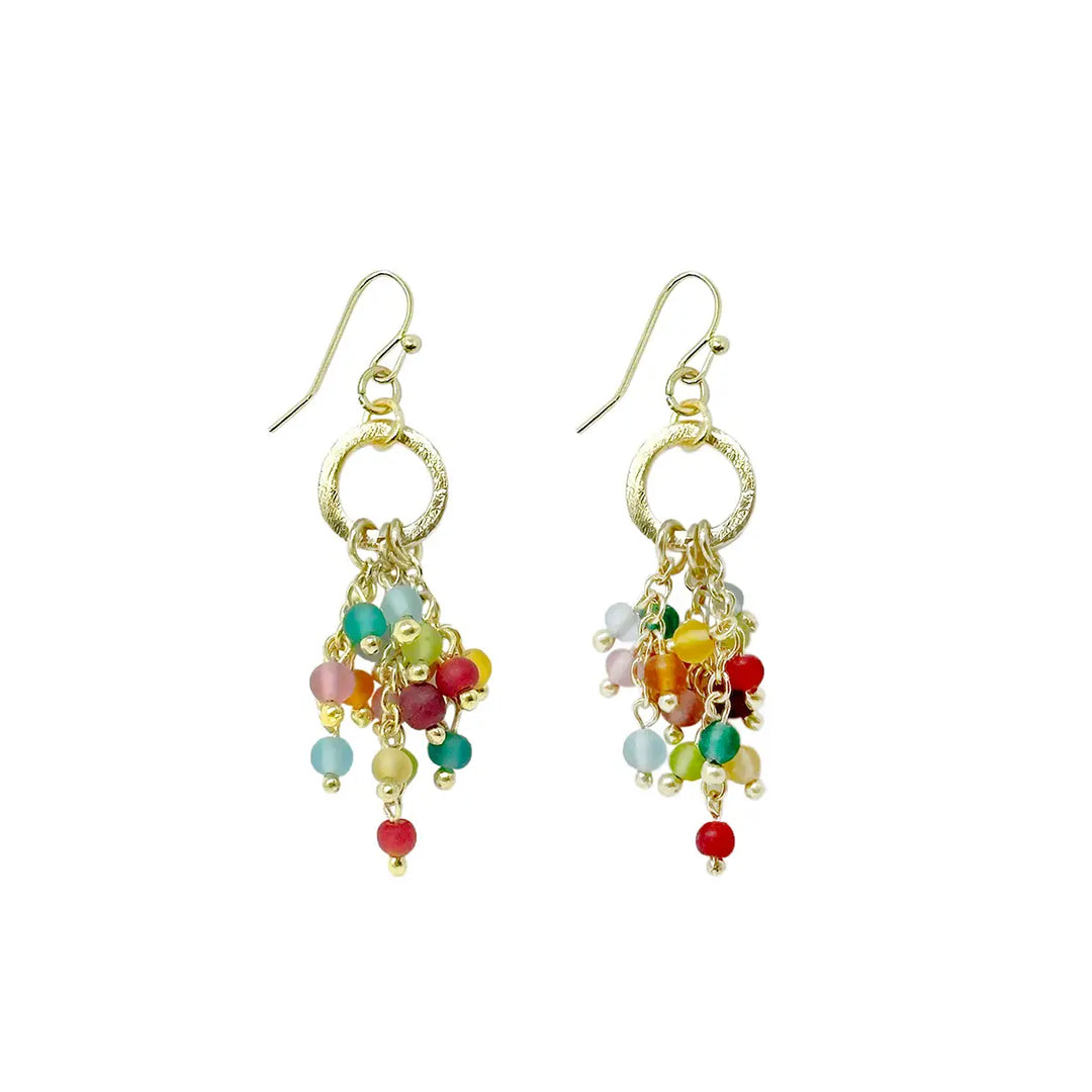 KALEIDOSCOPE CLUSTER EARRINGS