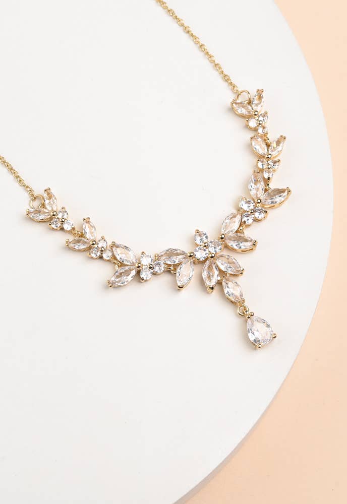 CHANDELIER ZIRCON NECKLACE