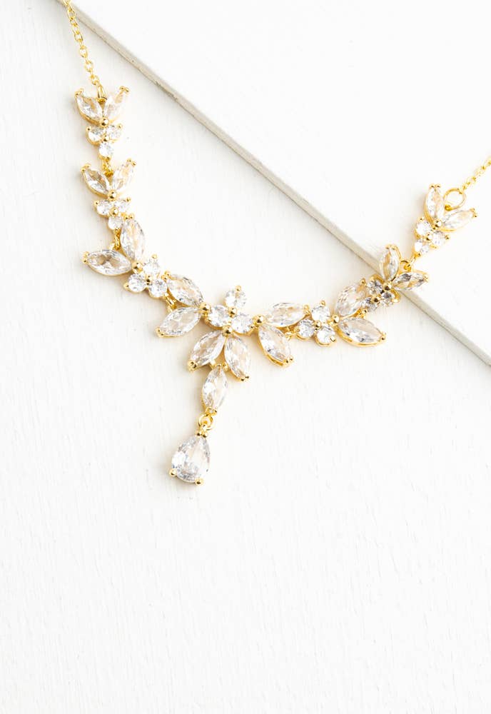 CHANDELIER ZIRCON NECKLACE