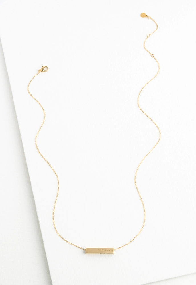 WALK HUMBLY NECKLACE