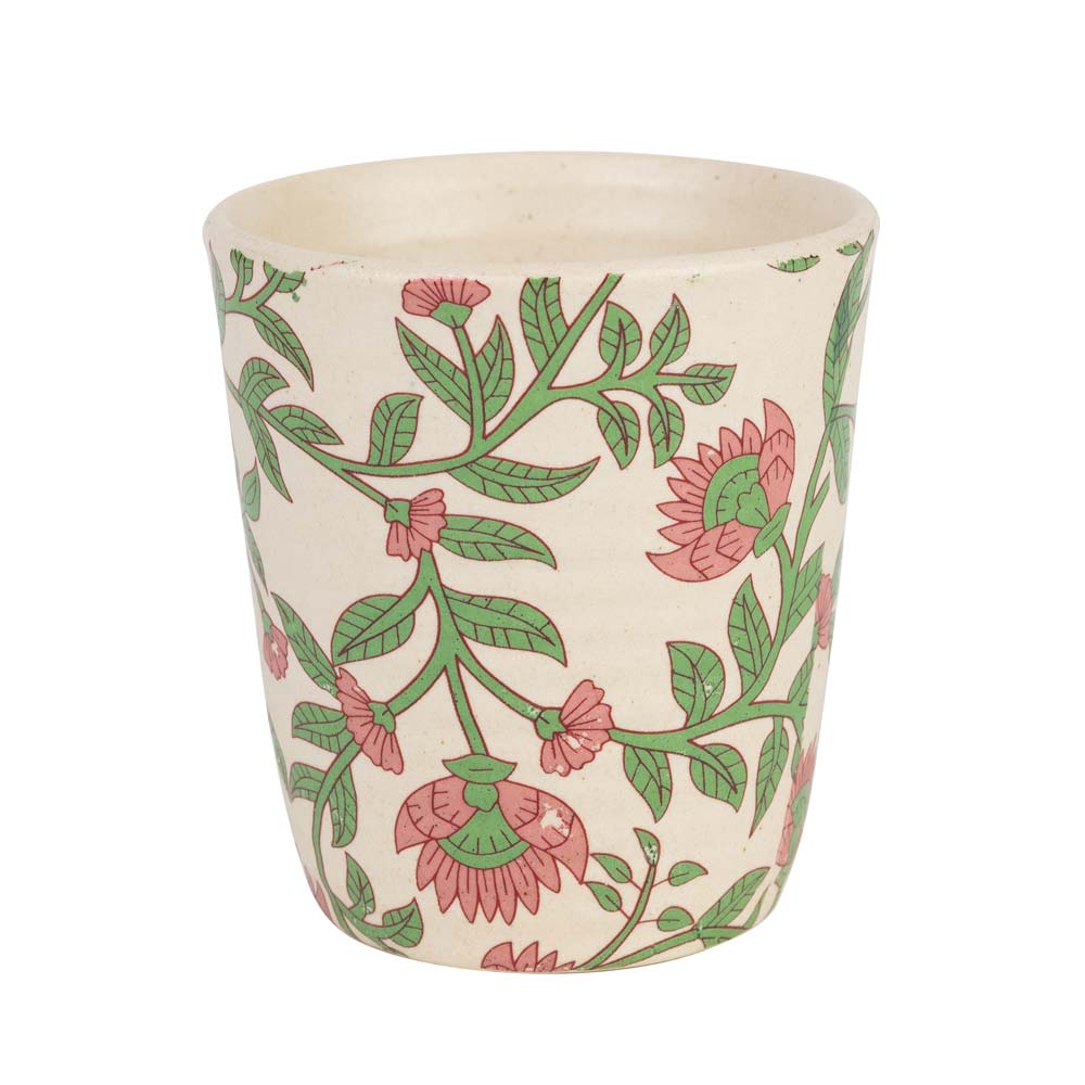 BLOOMING VINES CERAMIC TUMBLER