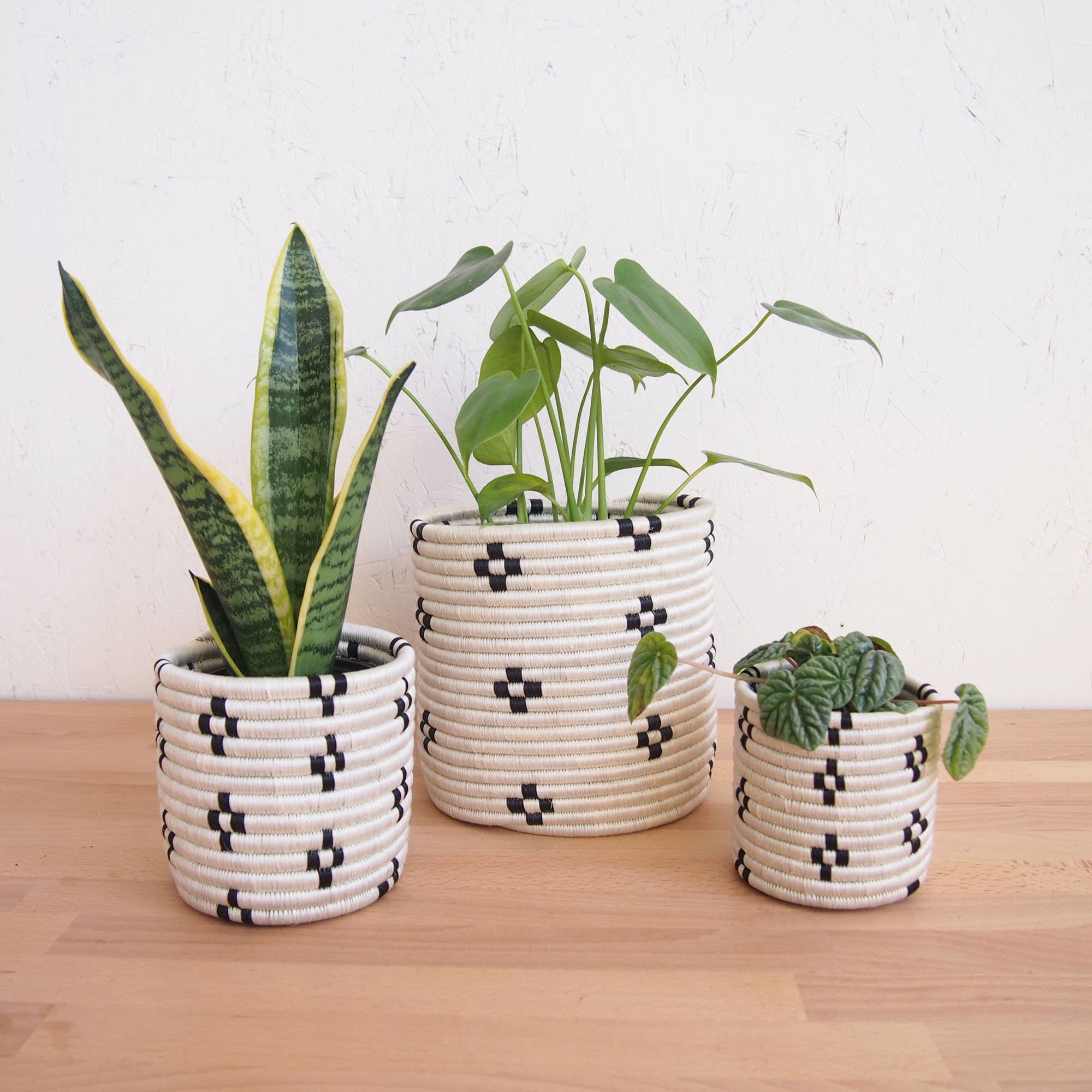african style plant pots MARABA BASKET PLANTERS – OOAK: ONE OF A KIND GOODS