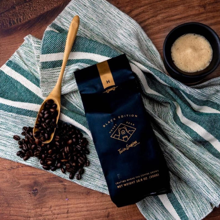HONEY BEAR BLACK  - SPECIAL EDITION ORGANIC FAIR TRADE COFFEE - WHOLE BEAN