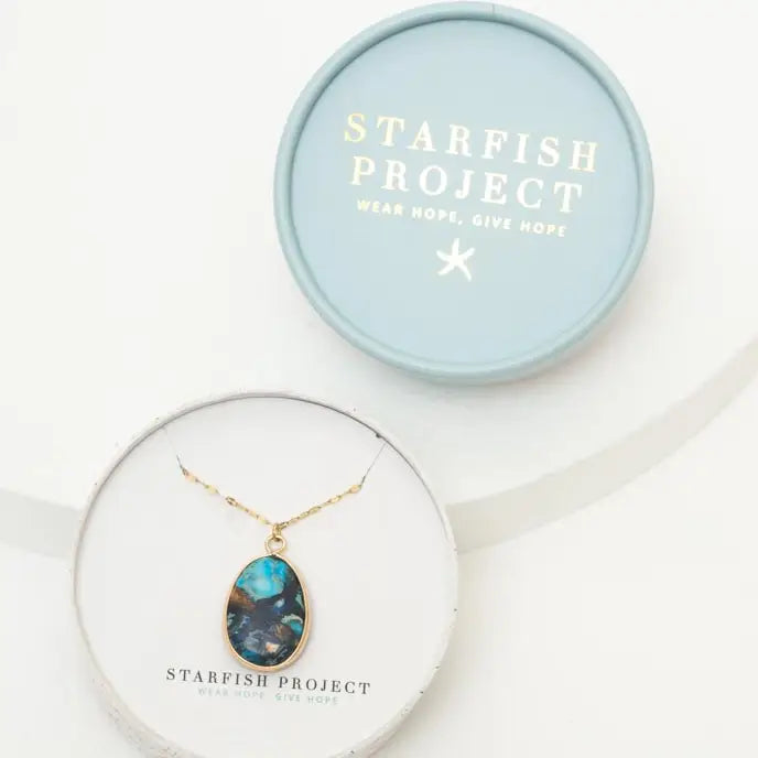 STARFISH CASCADE JASPER NECKLACE