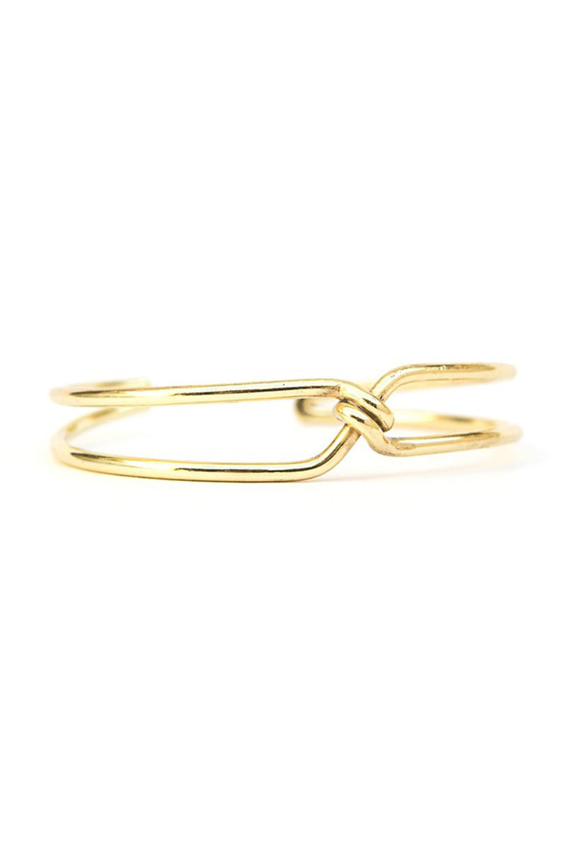 KNOTTED CUFF BRACELET