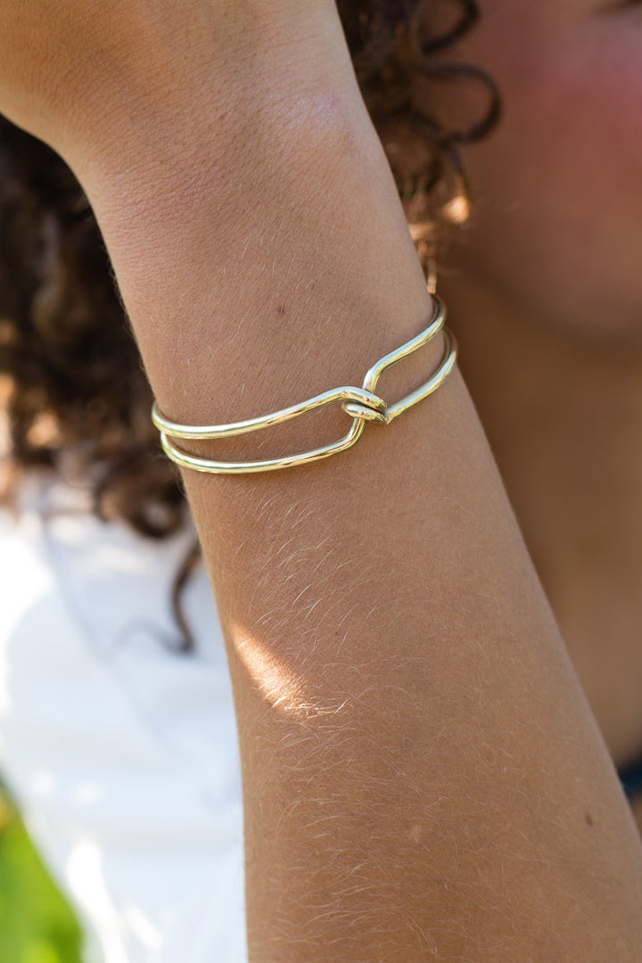 KNOTTED CUFF BRACELET