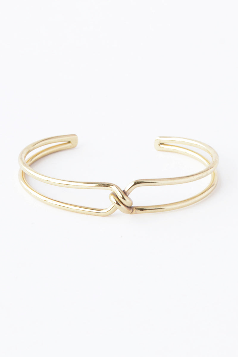 KNOTTED CUFF BRACELET