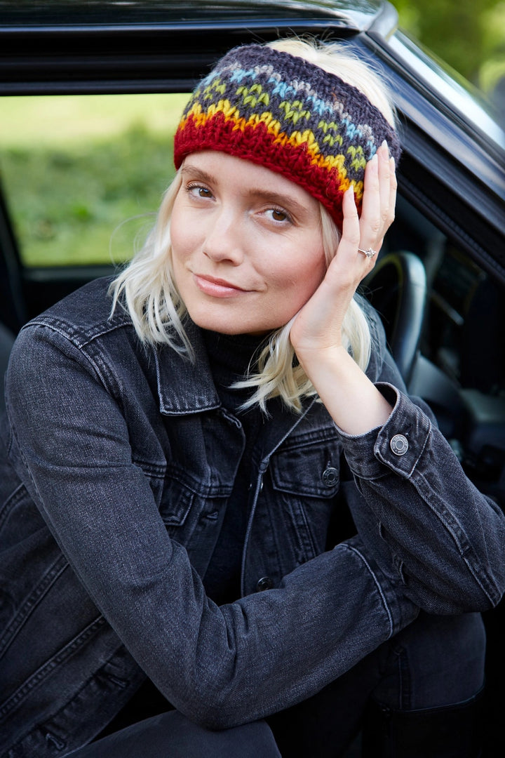 HAND KNITTED HEADBAND EAR WARMER: CLIFDEN