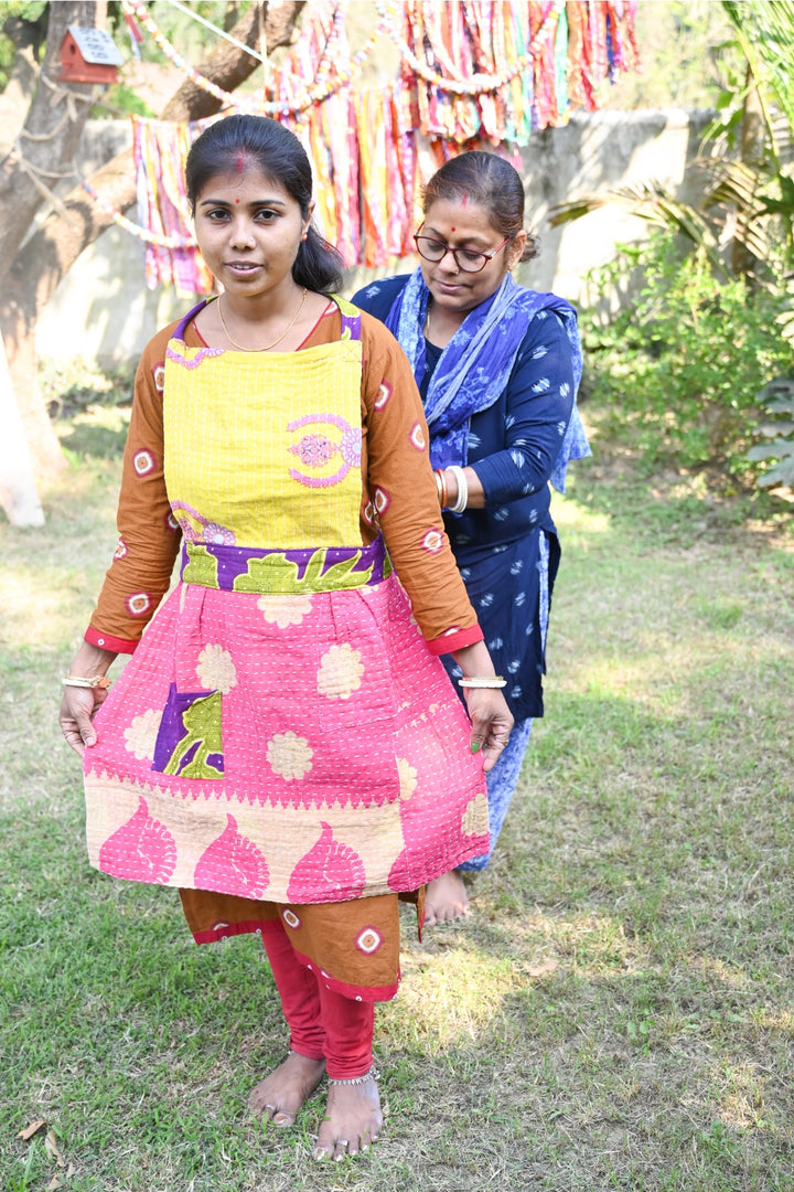 KANTHA APRON FULL LENGTH