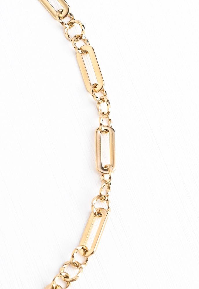 GLITTERING GARLAND GOLD CHAIN NECKLACE