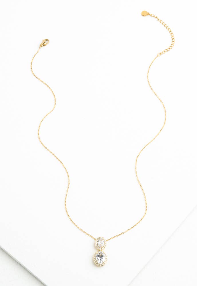 DIVINE CONNECTION GOLD & ZIRCON NECKLACE
