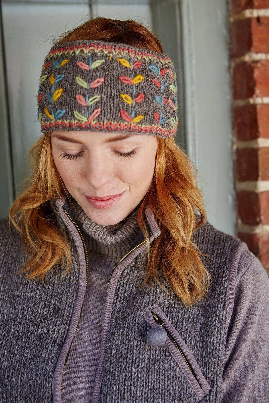 HAND KNITTED HEADBAND EAR WARMER: LAUREL