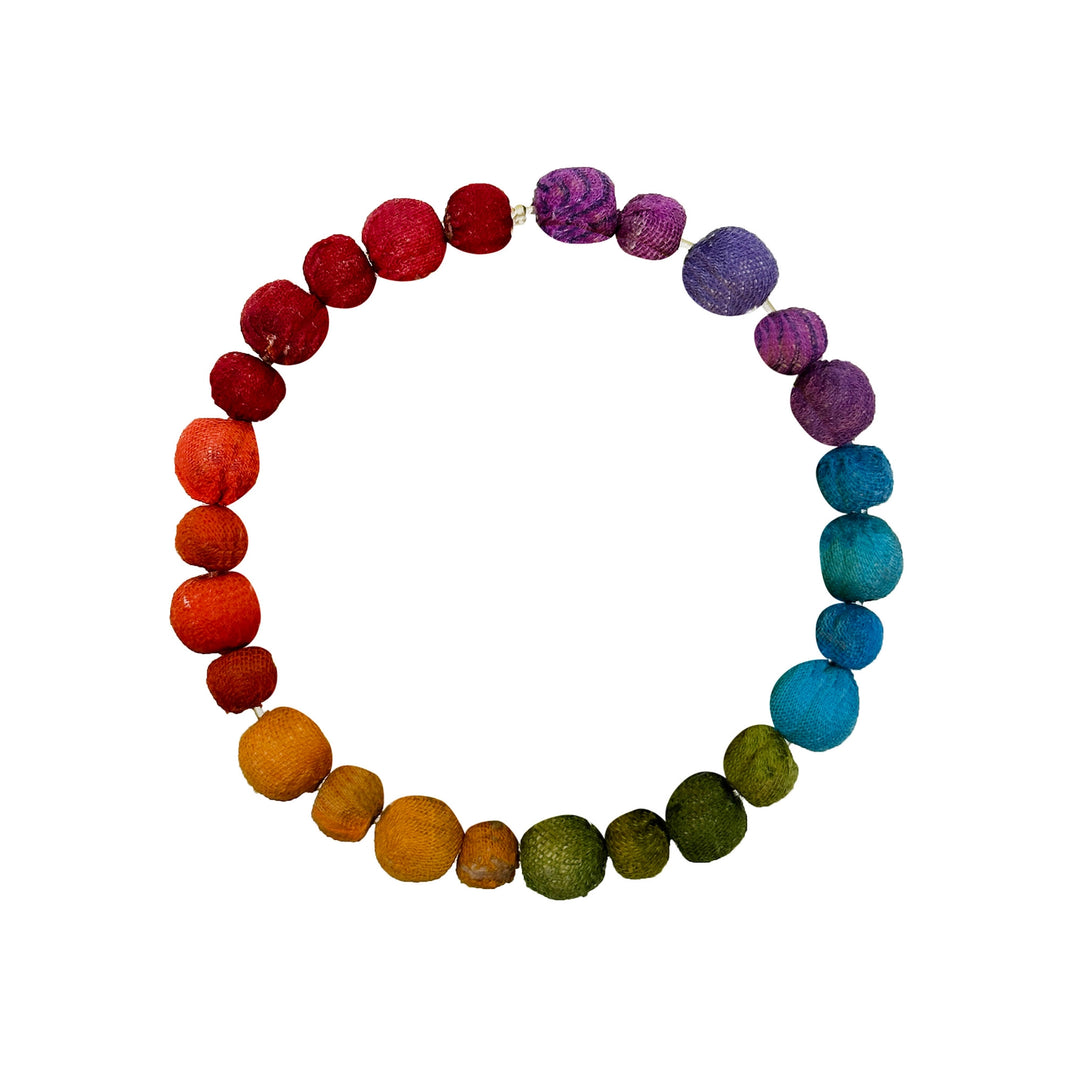 KANTHA RAINBOW POETIC BRACELET
