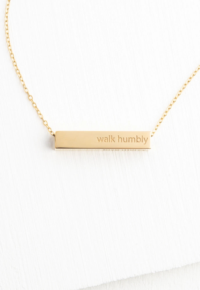 WALK HUMBLY NECKLACE