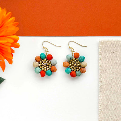 KANTHA SOUTHWEST FLOWER EARRINGS