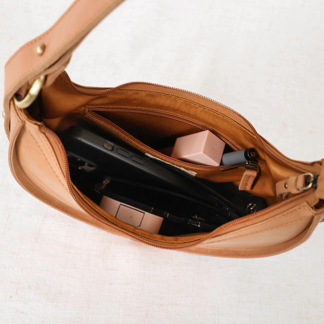 CRESCENT CROSSBODY 3-IN-1 LEATHER BAG