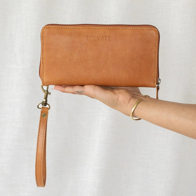 ZIPPER LEATHER WALLET