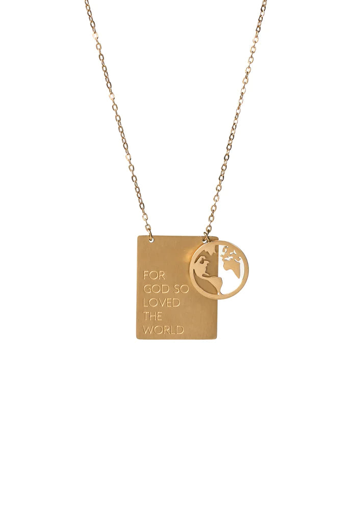SO LOVED THE WORLD NECKLACE