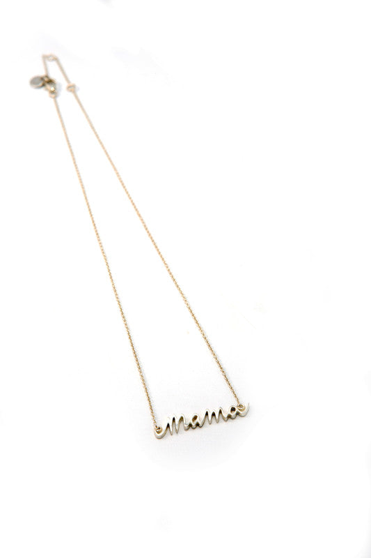 MAMA SCRIPT NECKLACE