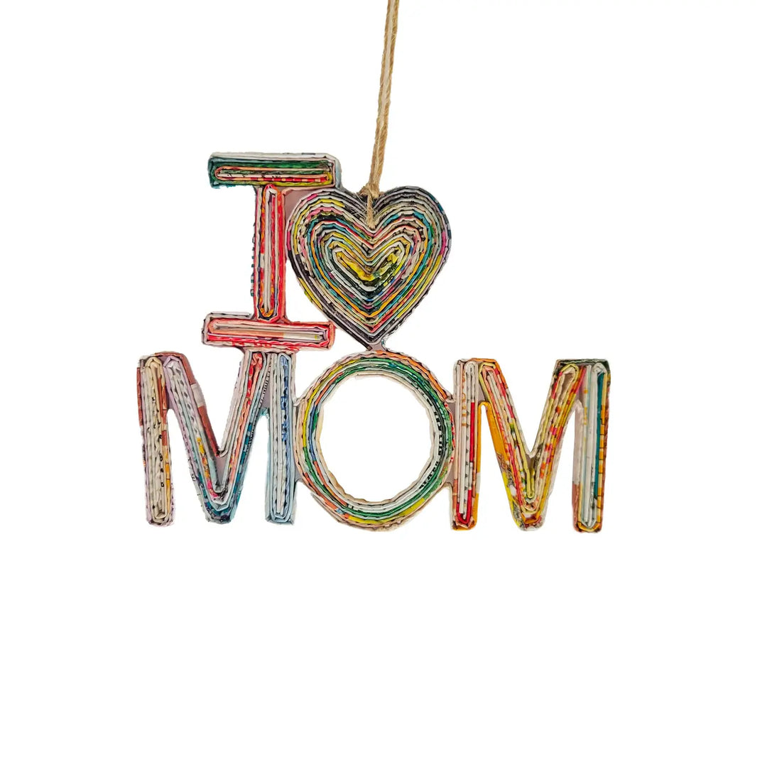 I HEART MOM ORNAMENT
