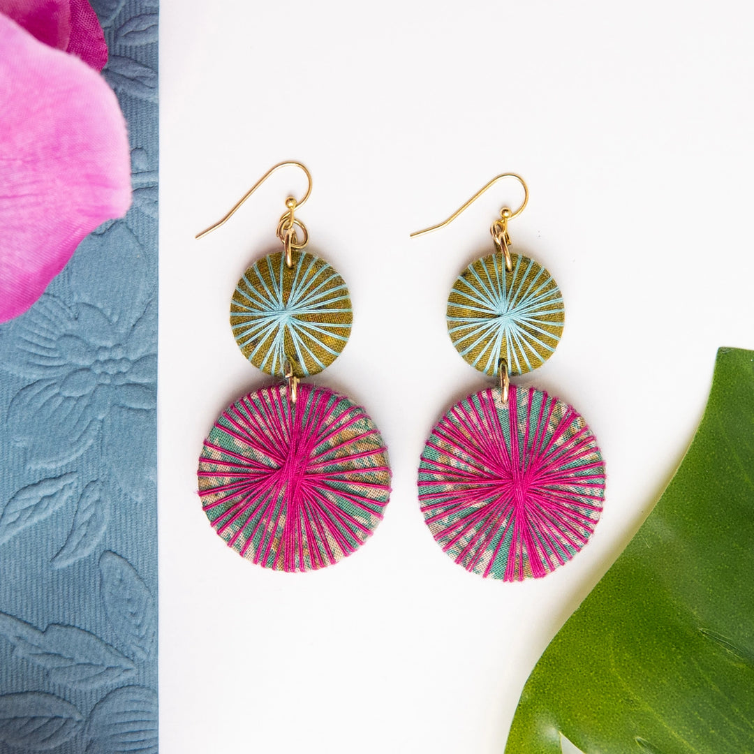 KANTHA THREADED EARRINGS