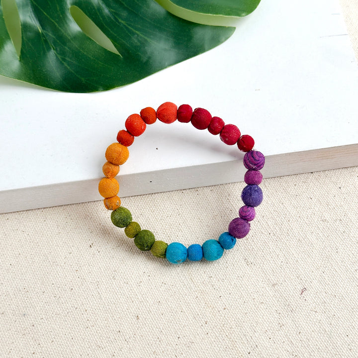 KANTHA RAINBOW POETIC BRACELET