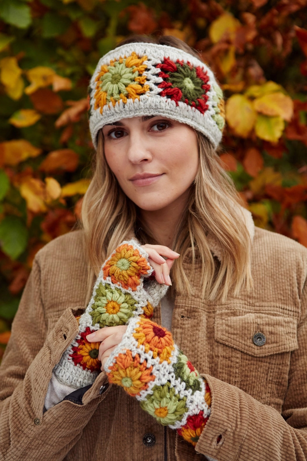 HAND KNITTED HEADBAND EAR WARMER: WOODSTOCK CROCHET