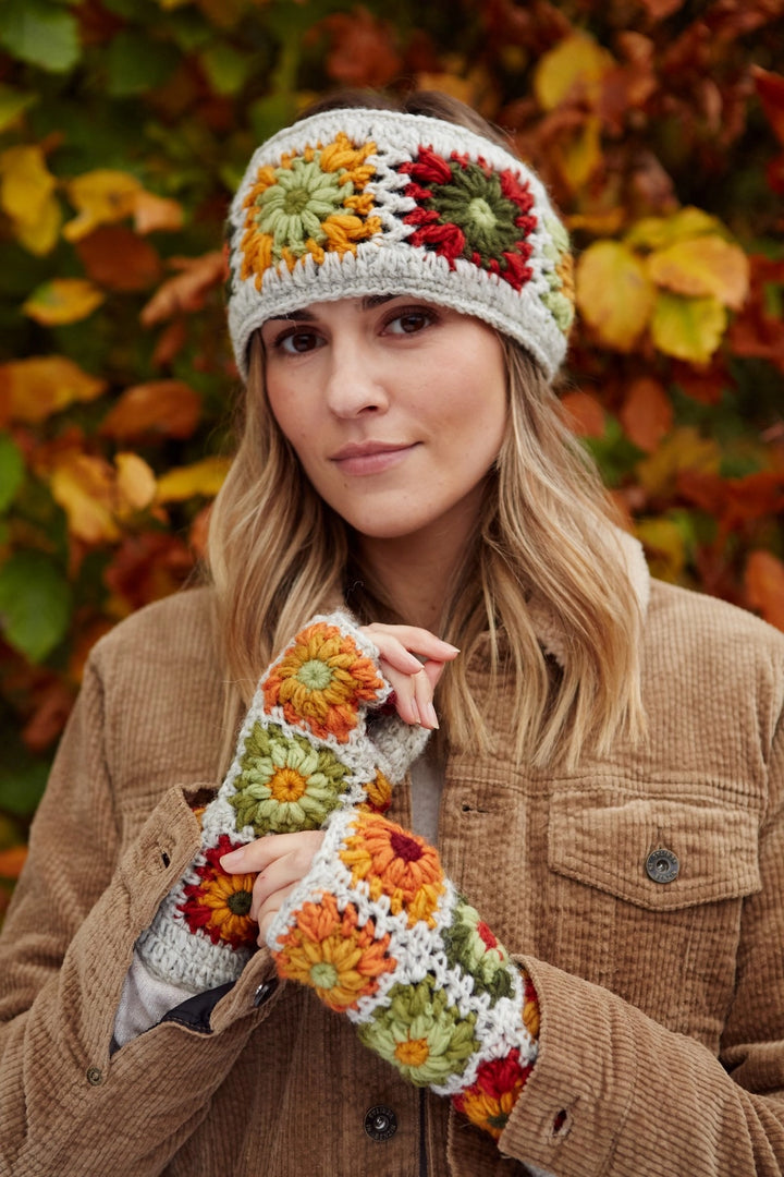 HAND KNITTED HEADBAND EAR WARMER: WOODSTOCK CROCHET