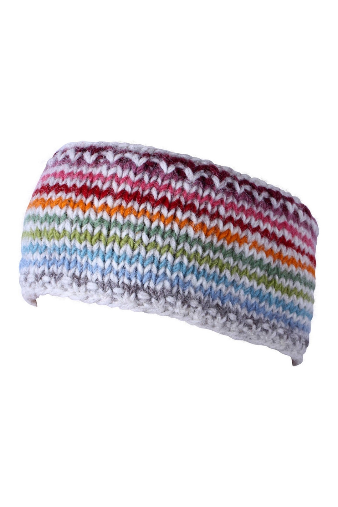 HAND KNITTED HEADBAND EAR WARMER: HOXTON STRIPE