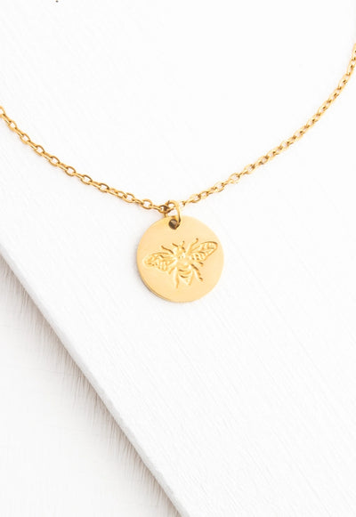 HONEY BEE GOLD NECKLACE