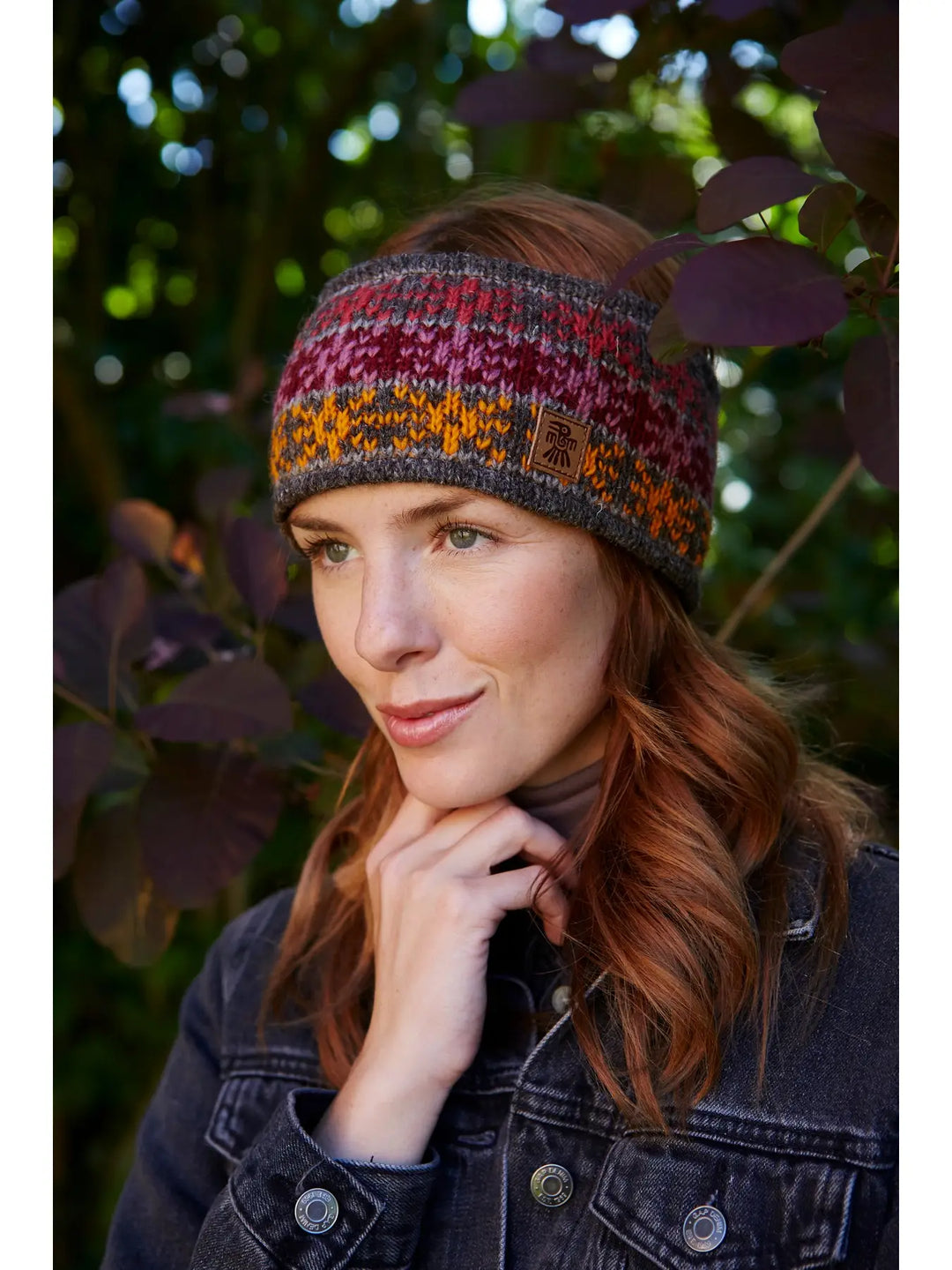 HAND KNITTED HEADBAND EAR WARMER: SUNBURST