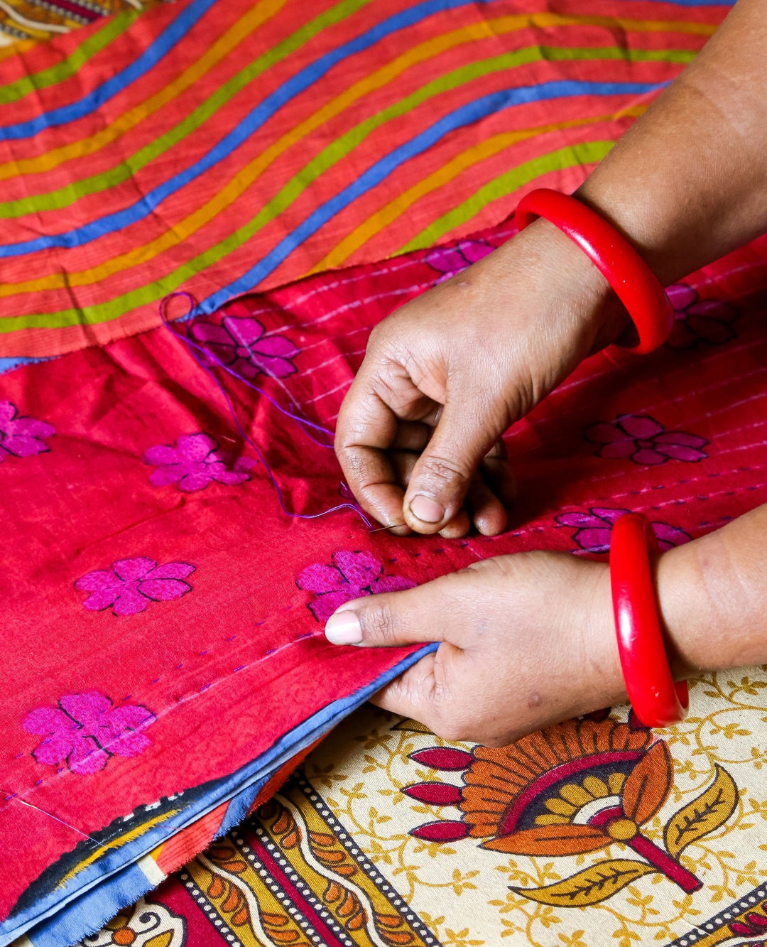 KANTHA APRON FULL LENGTH