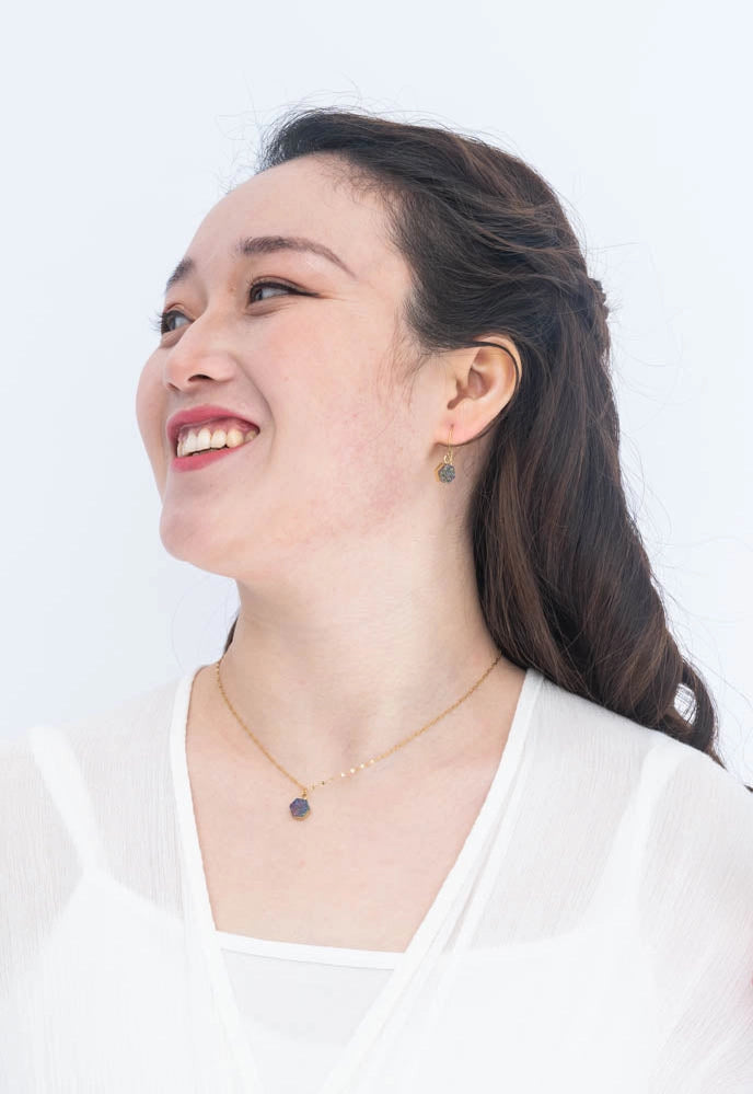 LET THE LIGHT IN DRUZY EARRINGS