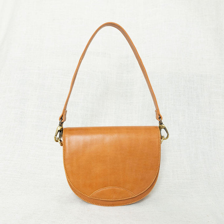 STELLA FULL GRAIN LEATHER SHOULDER BAG