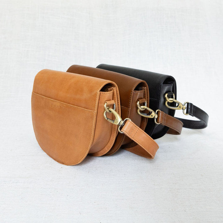 STELLA FULL GRAIN LEATHER SHOULDER BAG