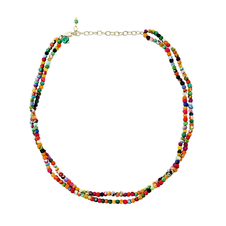 TINY KANTHA BEAD NECKLACE